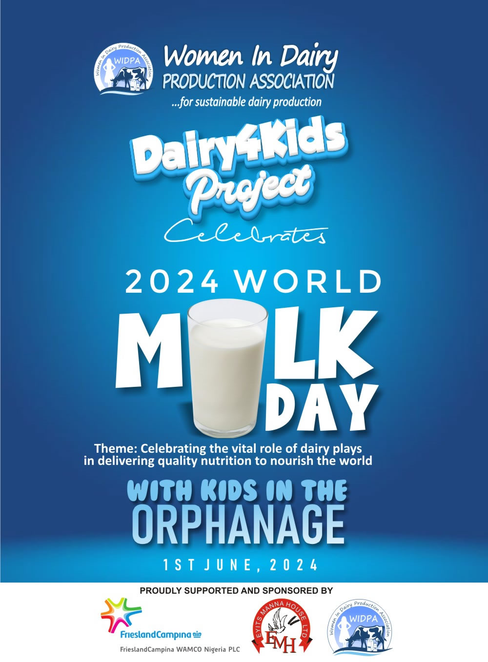 Widpa Dairy4kids Project team visited orphanage homes